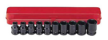 1/2" Набор головок 6-гр. ударных 10 пр. (3/8" - 15/16") (4109S)