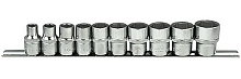 1/2" Набор головок 6-гранных 10 пр. (11-24 мм) (4106)