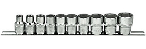1/2" Набор головок 6-гранных 10 пр. (11-24 мм) (4106)