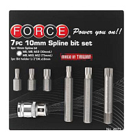 1/2" Набор бит Spline 10 мм 7 пр. на блистере (M6-M12) (4072)