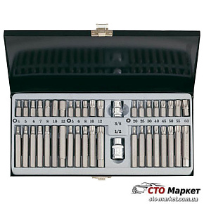 Набор насадок HEX,TORX,SPLINE  40 ед. Force (4401)